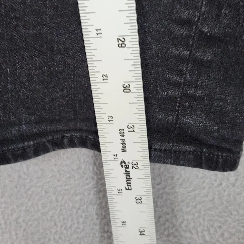 J.Crew Jeans Mens 34x32 Charcoal Black Slim Straight Stretch Denim USA J5224